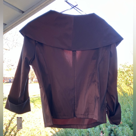 Kathy Roberts: Brown Taffeta Blouse - Picture 2 of 6